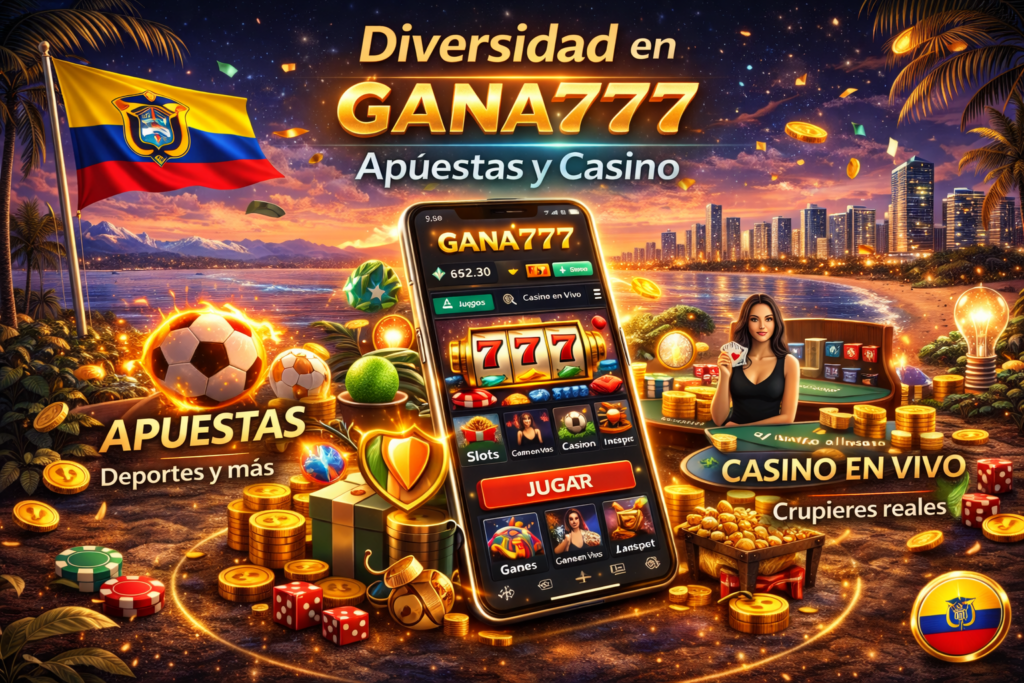 Diversidad en Gana777 apuestas y casino